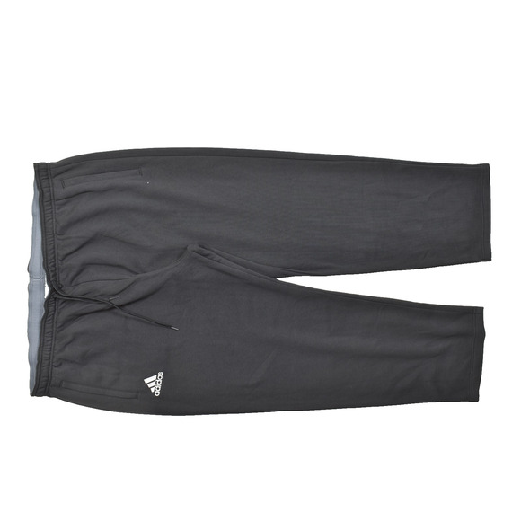 NEW Adidas Men's 3XL Sweatpants Black Cotton Blend Fleece Drawstring - Picture 1 of 8